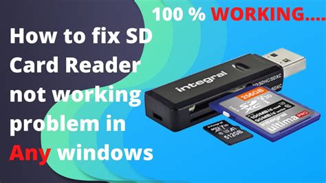 hp internal smart card reader not working|hp not reading sd card.